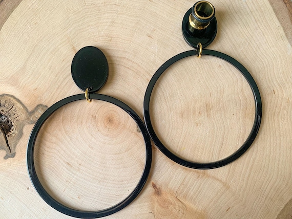 Hoop dangle plugs deals
