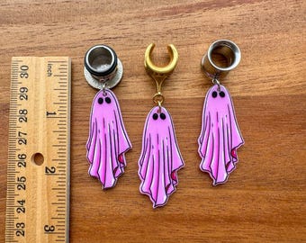 6g (4 mm) - 1 3/16 (30 mm) ゴールドまたはシルバー ピンク ゴースト