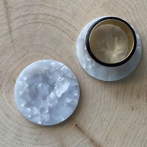 3/4' (19mm)-1' (25mm) White Marble Tortoiseshell Lightweight Stud Earrings Gauges/Earplugs Hider Plugs
