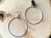 8g-1' (25mm) Large Silver Lightweight Hoop Drop Dangle Earrings Gauges/Earplugs Hider Plugs 