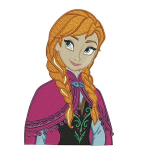 Machine Embroidery Design .Princess Anna. Frozen