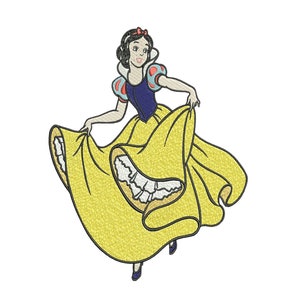 Machine Embroidery Design. Snow white. Snow white and the seven dwarfs
