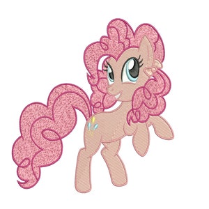 Stickdatei für die Stickmaschine. Pinkie Pie. Freundschaft ist Magie.