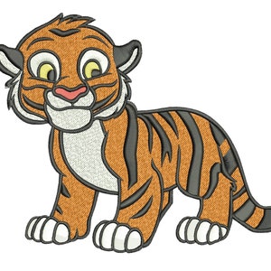 Stickdatei für die Stickmaschine. Tiger Raja.
