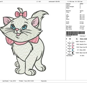 Machine Embroidery Designs. Cat Aristocrat. the Aristocrats. - Etsy