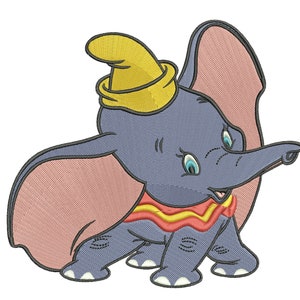 Machine embroidery design. Dumbo. Dumbo. Baby Elephant.