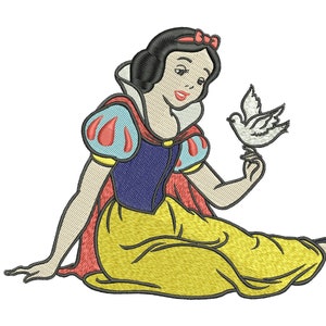 Machine Embroidery Design. Snow white. Snow white and the seven dwarfs