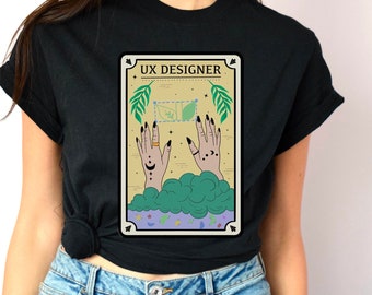 UX Designer Tarot Card T-Shirt: Witchy Women In Tech Gift