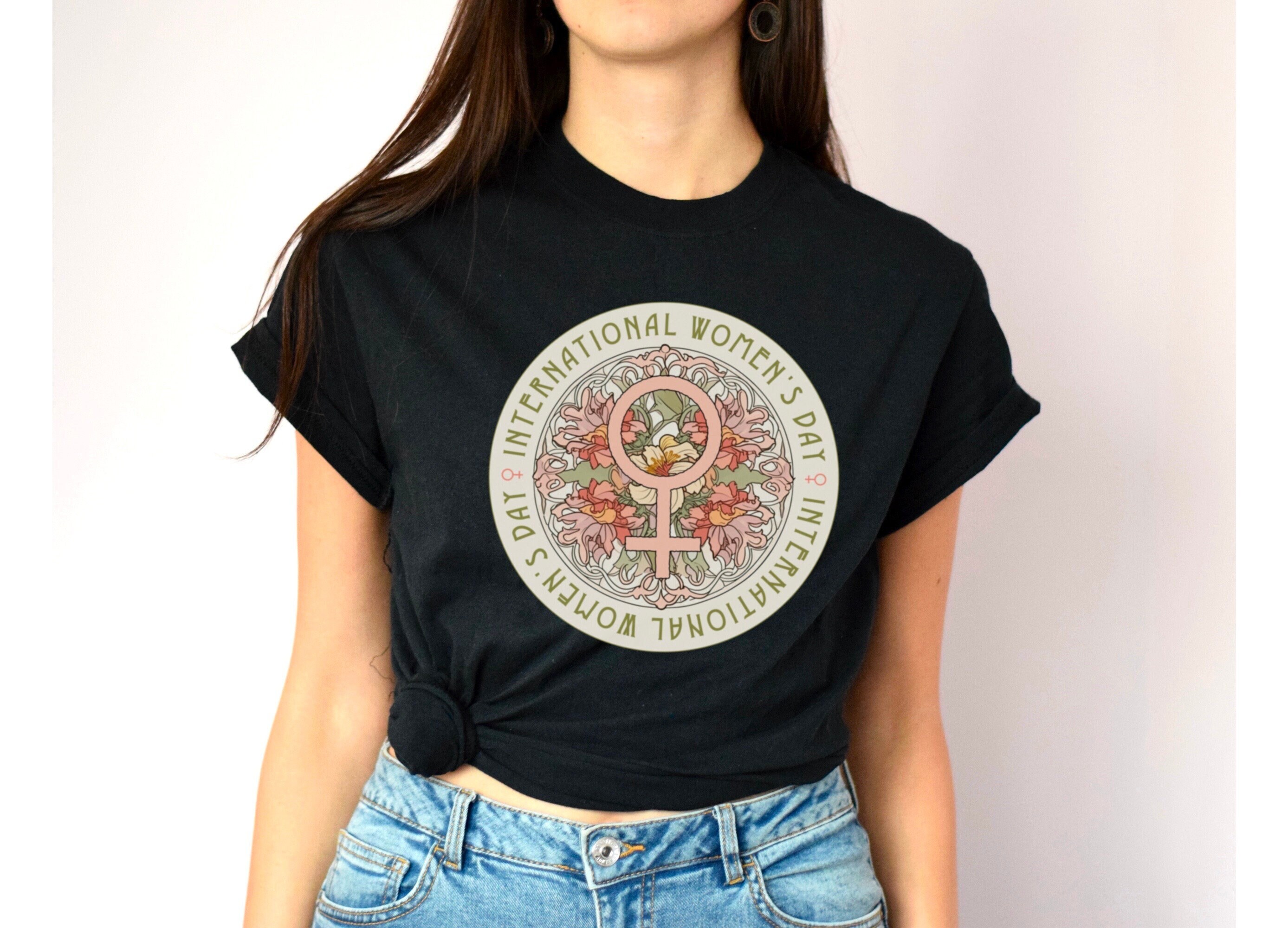 International Women's Day T-Shirt: Floral History Tee