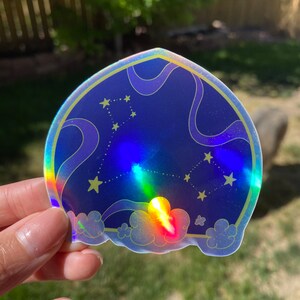 Pisces Holographic Astrology Sticker | Stickers for Hydroflask, Laptop, Waterbottle | Waterproof Stickers | Original Art