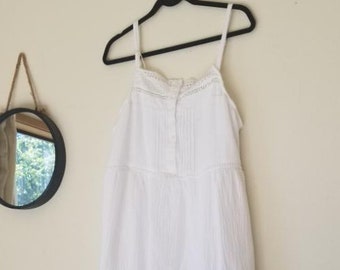 white vest top dress