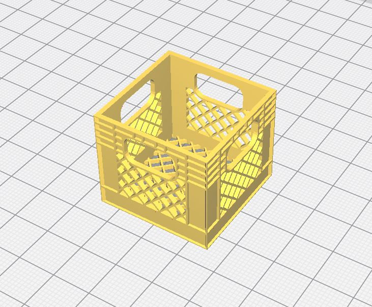 DOWNLOAD 110 Scale Milk Crate STL 3D Printer File Etsy