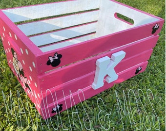 minnie mouse fabric toy box