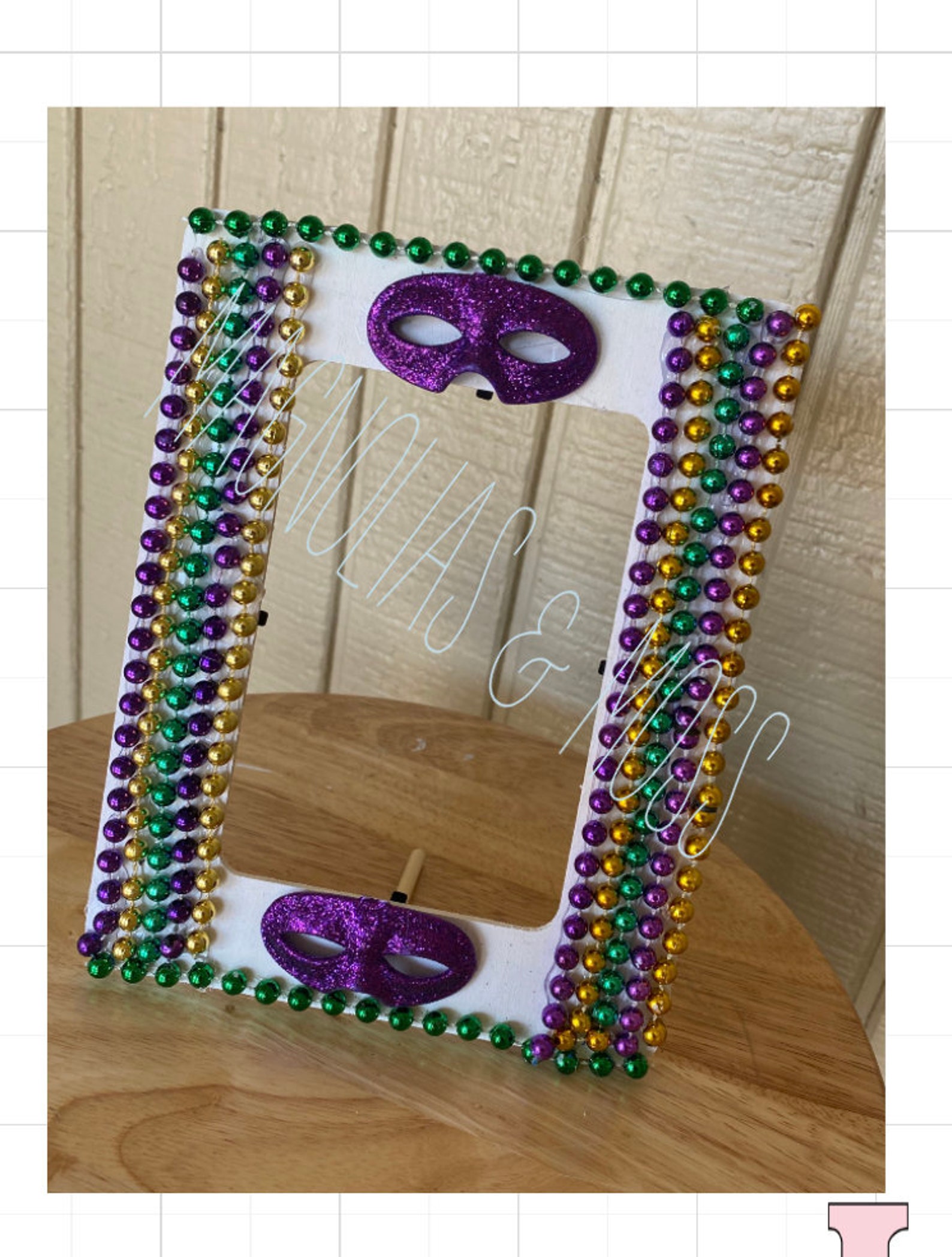 mardi gras picture frame