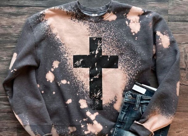 Cross Sweatshirt - Etsy