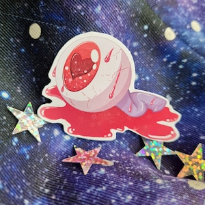 Glitter Gore Eyeball - Glossy Sticker