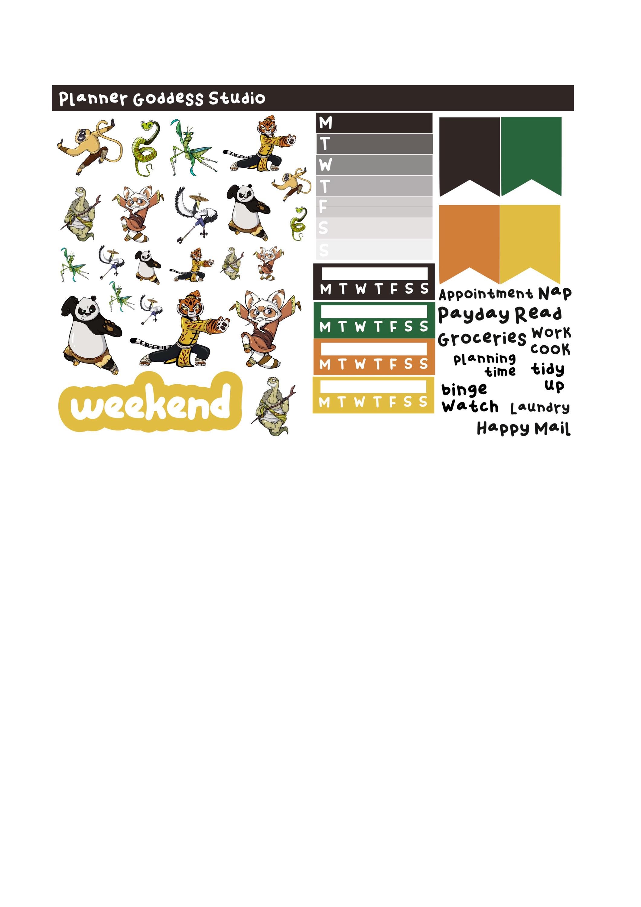 Master Shifu Sticker Kit | Weekly Planner Stickers (digital Download ...