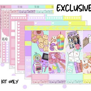 Nostalgia Planner Stickers | Retro 90s Theme (Digital Download)