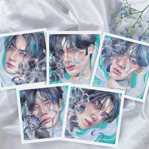 TXT Deja Vu Stampa artistica/Poster, Yeonjun, Taehyun, Soobin, Beomgyu, Huening Kai, Fanart, Matte A5 A4, K-Pop, Regalo, Moa, Acquerello, Acquerello