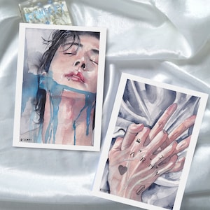 BTS Jungkook SEVEN Watercolor Art Print/Poster, Jeon Jungkook, Fanart, Dance, Matte A5 A6, K-Pop, Gift, ARMY