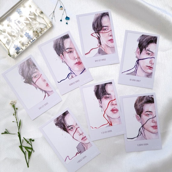 Set of 7 BTS string of Fate Aesthetic Photocard - Etsy Australia