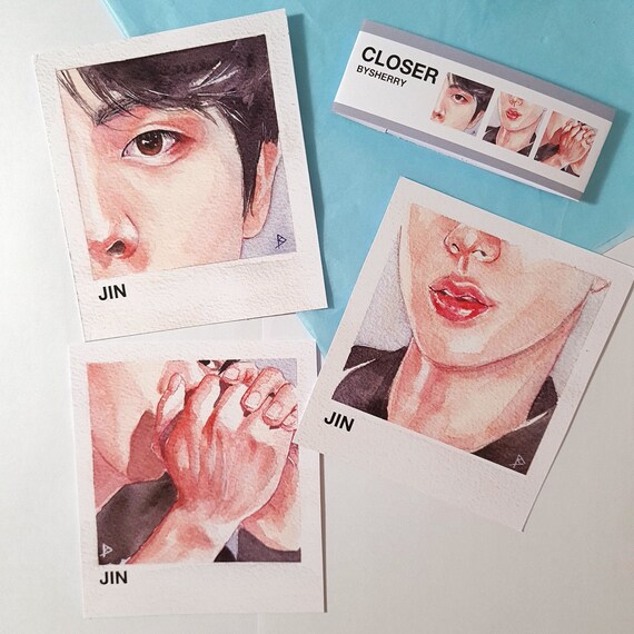 Watercolor print Jin BTS