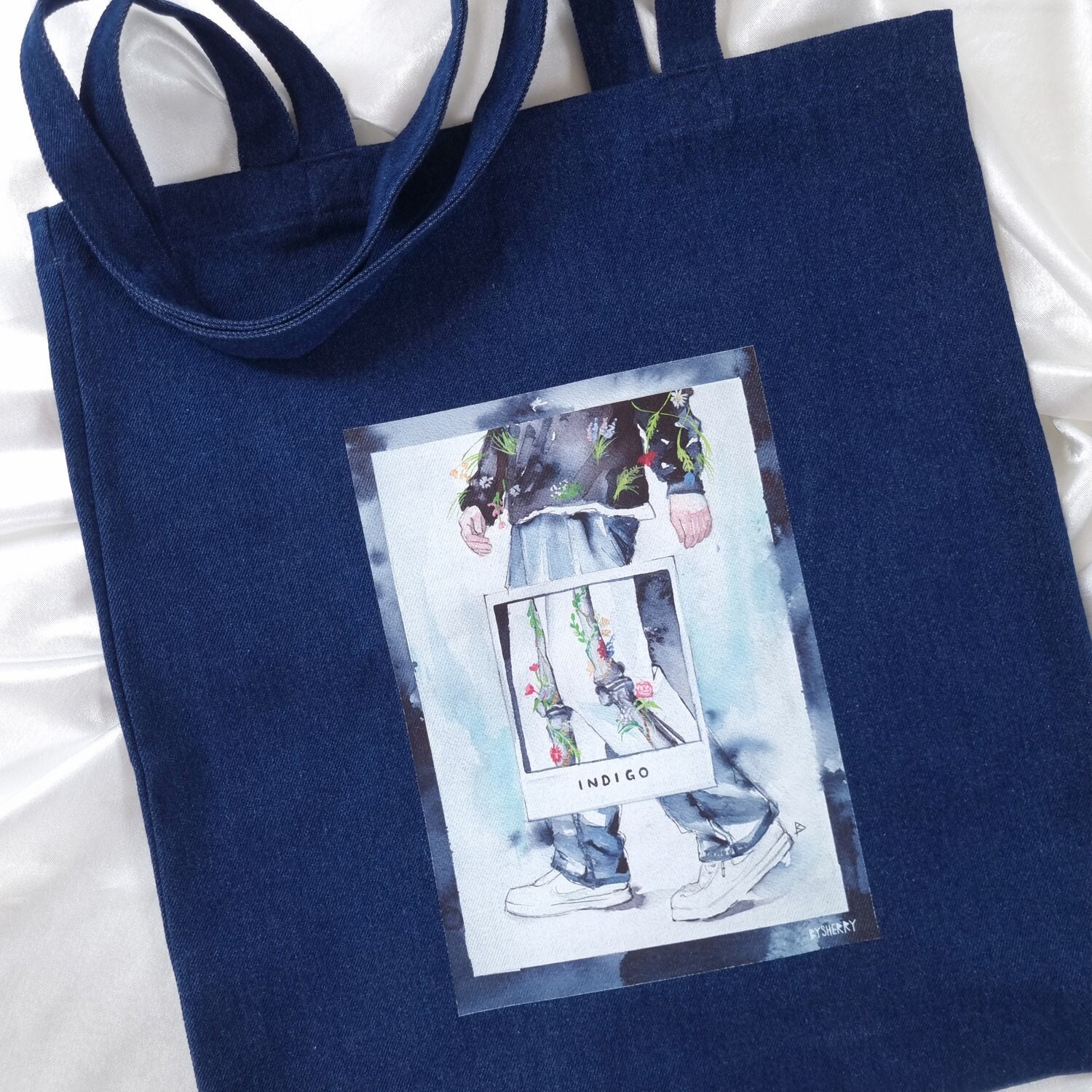 BTS RM Indigo デニムトートバッグ Yahoo!オークション - BTS RM ナムジュン Indigo デニムトート