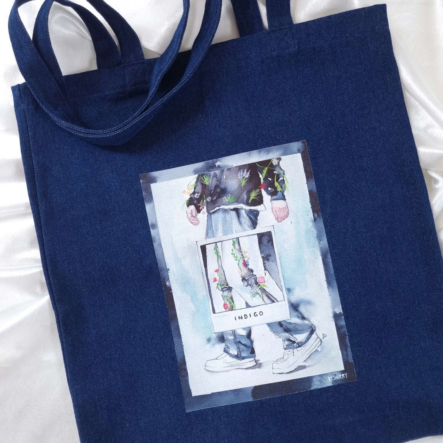 Stylish K-pop Taehyung Album Tote Bag, Large Capacity Casual