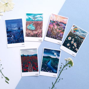BTS Scenery Sticker Set, Polco, Fanart, Autocollants, Cadeau, Esthétique, Art, Black Swan, Stay Gold, Mikrokosmos, Spring Day