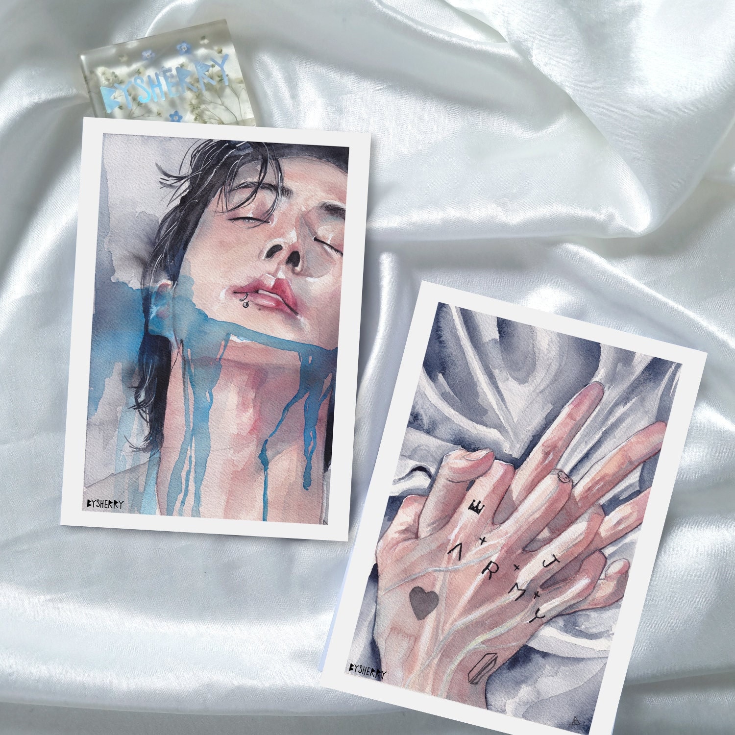 BTS Jungkook SEVEN Watercolor Art Print/Poster, Jeon Jungkook, Fanart, Dance, Matte A5 A6, K-Pop, Gift, ARMY