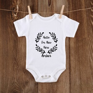 Cute Baby Sayings Personalized Name Onesie® Customized Baby Onesie® Custom Name Onesie® Baby Shower Gift® Baby Sayings Baby Bodysuit