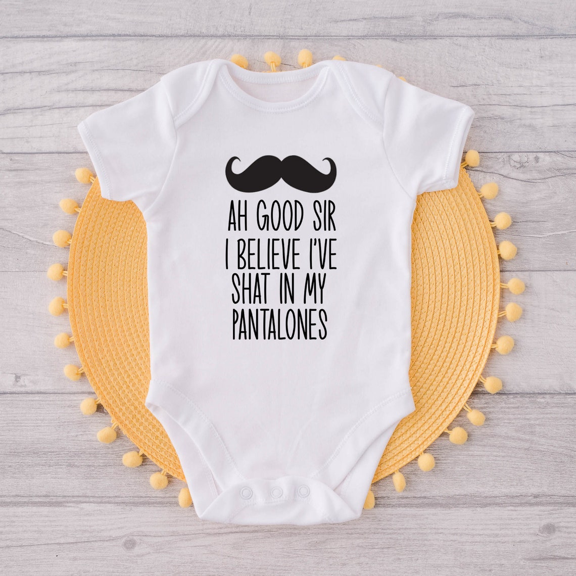 Fancy Baby Clothes Mustache Funny Sayings Baby Onesie® Fancy Etsy