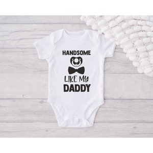 Handsome Like Daddy Onesie® - Organic Cotton Baby Bodysuit