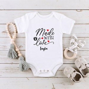 Cute Baby Sayings Custom Name Onesie® Cute Little Heart Onesie® Personalized Baby Name Onesie® Newborn Baby Onesie® Adorable Baby Onesie