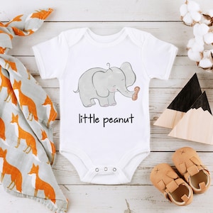 Baby Shower Gift Little Peanut Baby Onesie® Cute Elephant Baby Onesie® Peanut Baby Onesie® Baby Onesie® Unisex Baby Onesie®