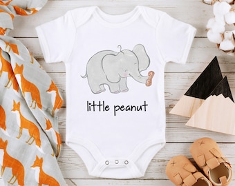 Baby Shower Gift Little Peanut Baby Onesie® Cute Elephant Baby Onesie® Peanut Baby Onesie® Baby Onesie® Unisex Baby Onesie®