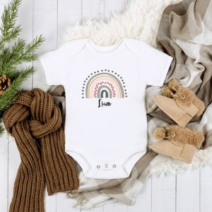 Whimsical Rainbows Personalized Name Onesie® Custom Name Onesie® Baby Rainbows Onesie® Rainbows® Personalized Onesie® Newborn Baby Onesie