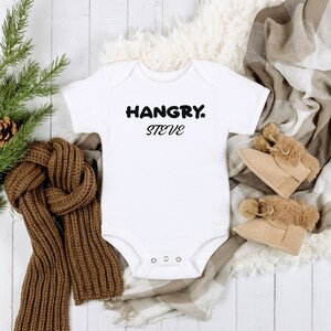 Cute Baby Onesie® Hangry Personalized Baby Onesie® Funny Baby Onesie® Funny Baby Gift Cute Baby Gift Funny Baby Clothes
