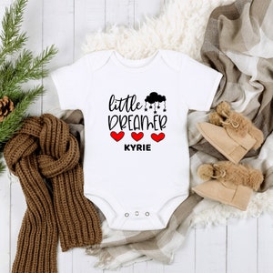 Personalized &#39;Little Dreamer&#39; Organic Cotton Baby Onesie