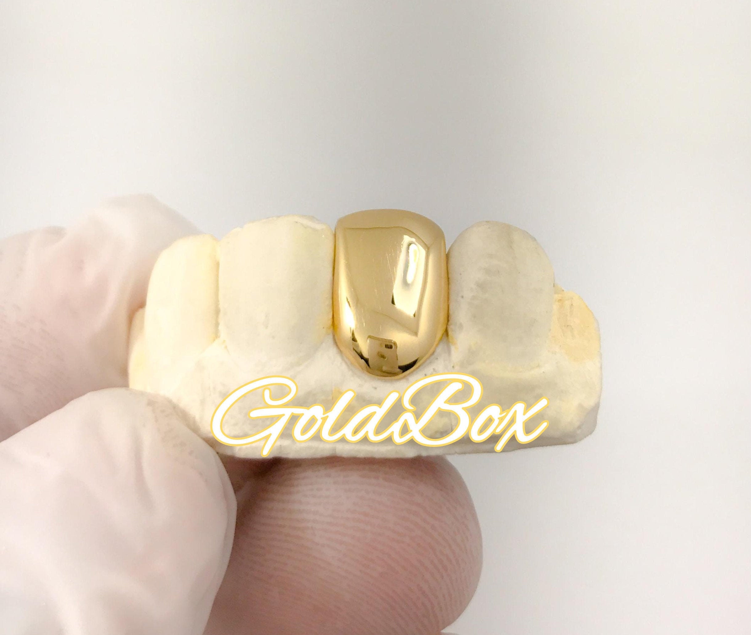 Custom 1 Single Individual Gold Tooth Silver Or Gold Tooth Cap Etsy