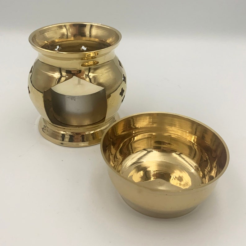 Wax Melt Burner Brass Oil Burner Wax Melt Warmer Air room Etsy