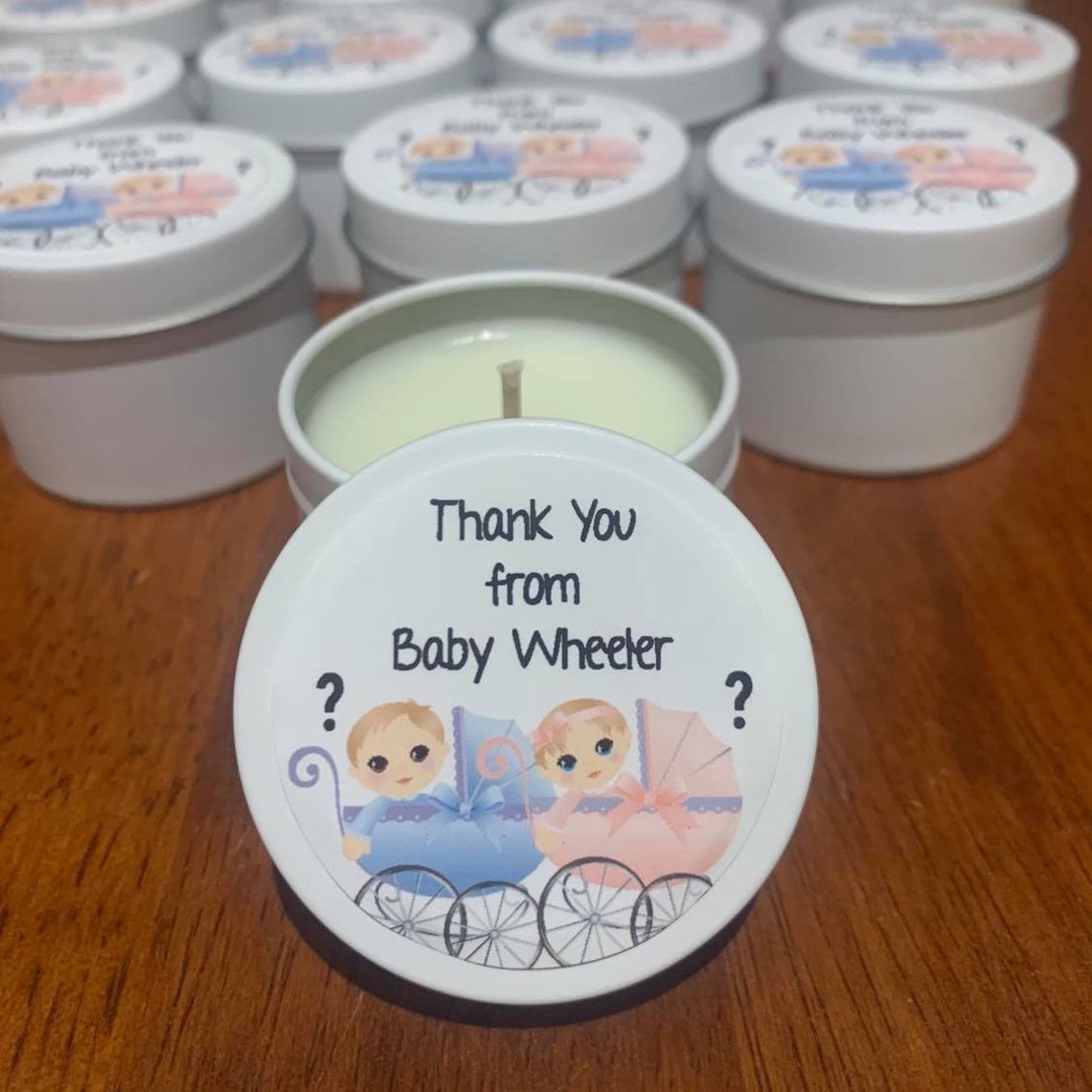 Personalised Candles Baby Shower Party Favours Special Etsy