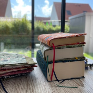 Handmade adjustable cotton book protector for pocket books