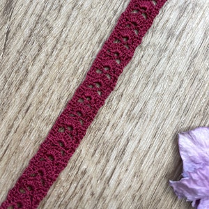 Louéna, l'élégant marque-page en dentelle en micro-crochet image 3