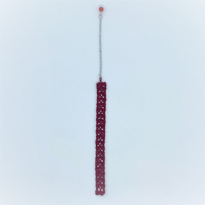 Louéna, l'élégant marque-page en dentelle en micro-crochet image 6