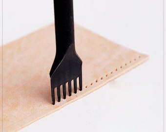 High Quanlity Steel 3/4/5/6 mm Spacing Diamond Stitching Chisel 1/2/4/6 Chisel / Leather Craft Pricking Iron Tool / Leather Craft Tool