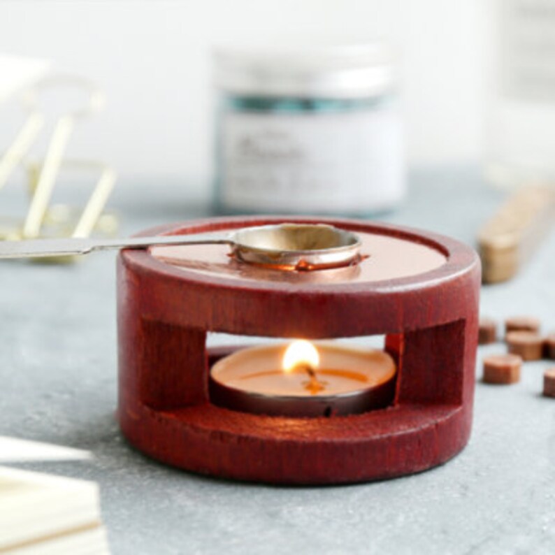 Fawn Wax Sealing Melting Stove Sealing Wax Wooden Melting Etsy