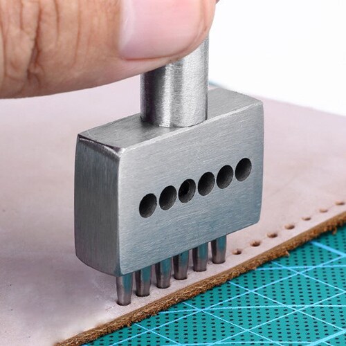Handmade Leather Stitching Prong Punch Round Holes / Diy Tools Etsy