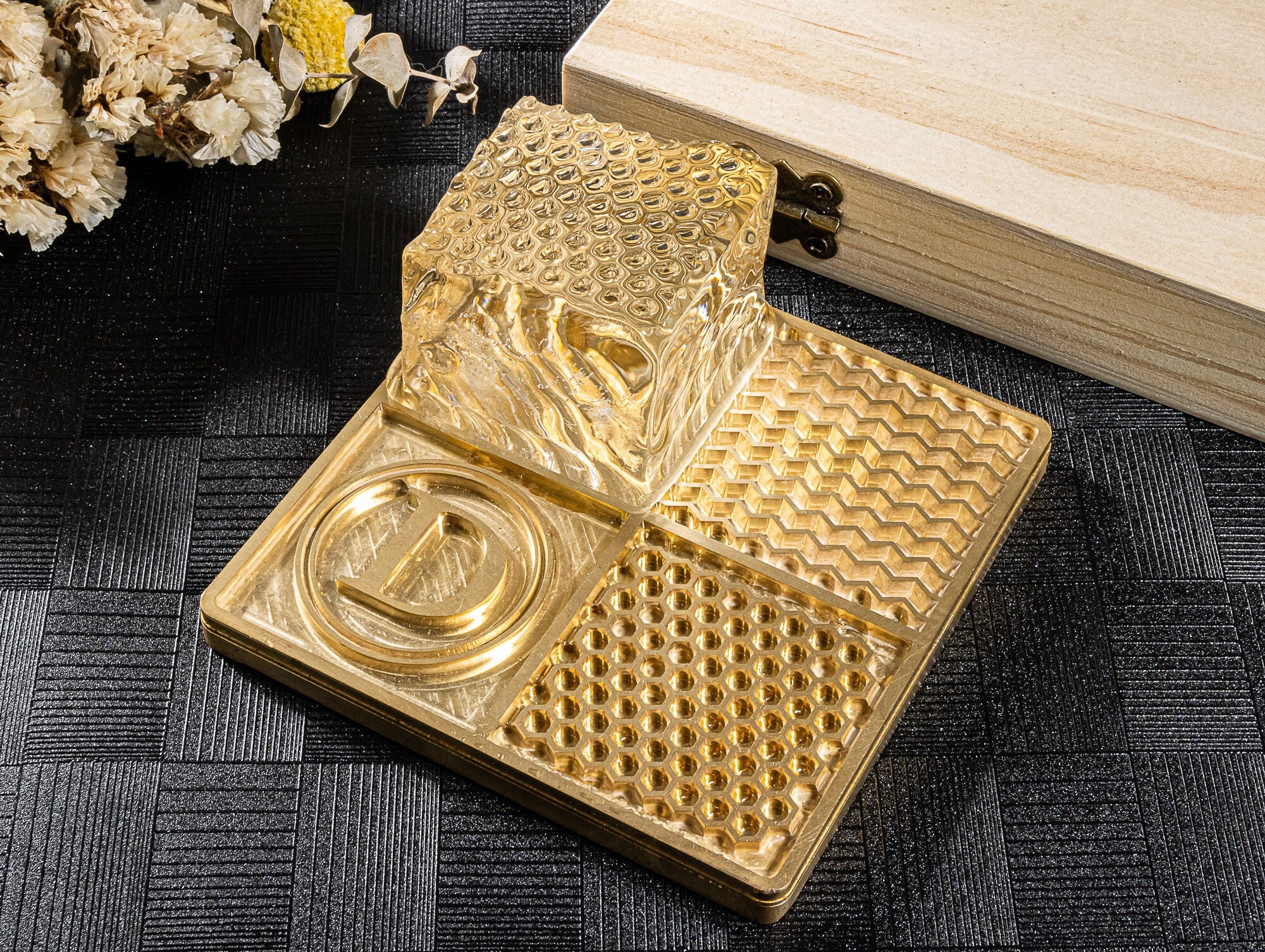 Pattern customization Honeycomb Plaid Bar Ice Stamp Ice Tray
