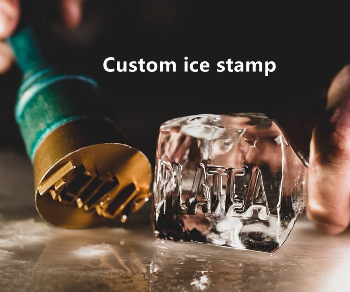 Ice Plate Custom Ice Stamp Ice Branding Stamp, Custom Ice Cube Stamp
